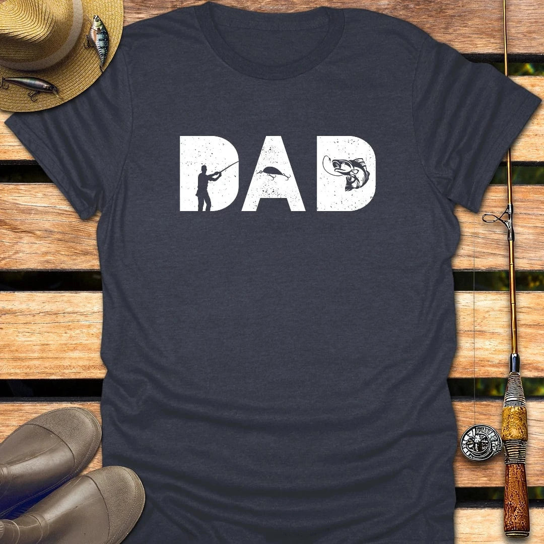 DAD T-Shirt FISHING T-Shirt Heather Navy / S