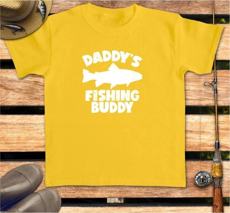 DADDY'S FISHING BUDDY - kid's tee FISHING Kids clothes Daisy / XS