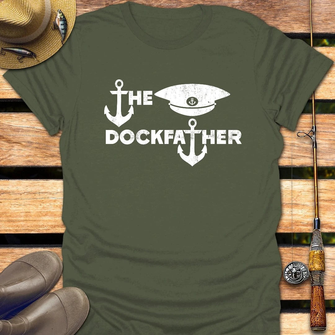 DOCKFATHER T-Shirt FISHING T-Shirt Military Green / S