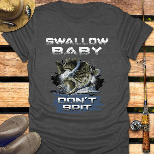 DON'T SPIT T-Shirt FISHING T-Shirt Dark Heather / S