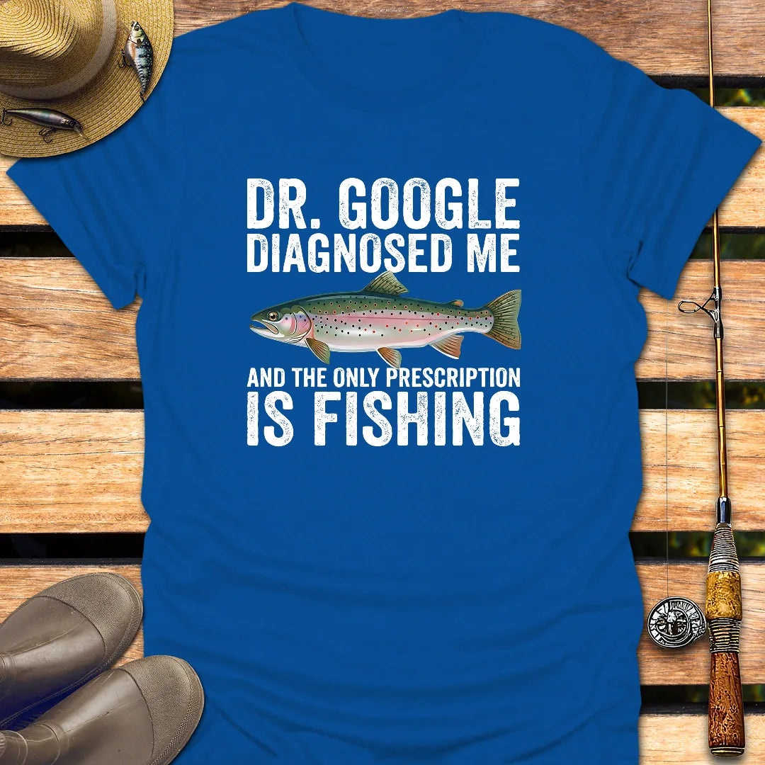 Dr. GOOGLE T-Shirt FISHING T-Shirt Royal / S