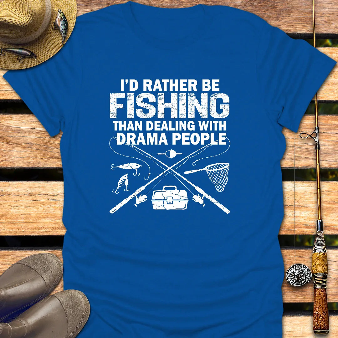 DRAMA PEOPLE T-Shirt FISHING T-Shirt Royal / S