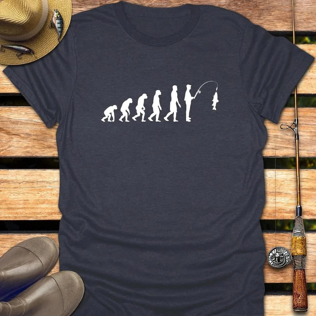 EVOLUTION T-Shirt FISHING T-Shirt Heather Navy / S