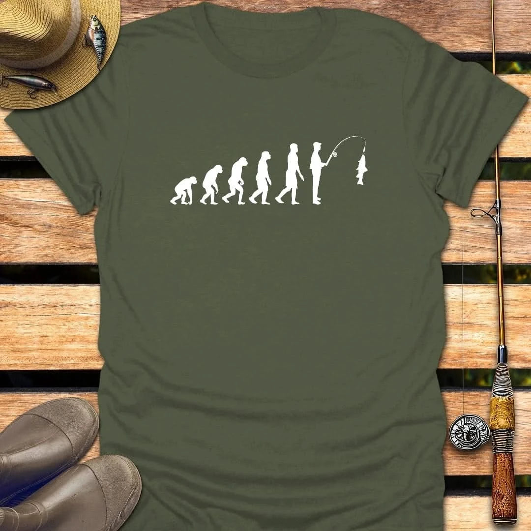 EVOLUTION T-Shirt FISHING T-Shirt Military Green / S