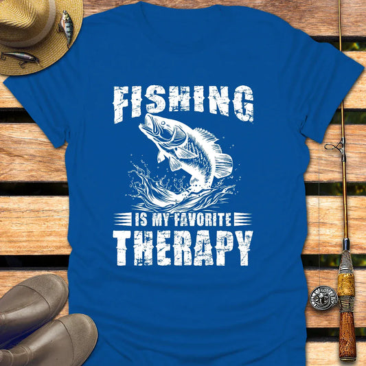 FAVORITE THERAPY T-Shirt FISHING T-Shirt Royal / S