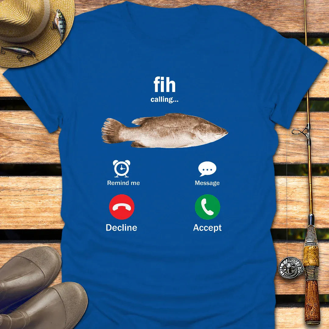 FIH CALLING T-Shirt FISHING T-Shirt Royal / S