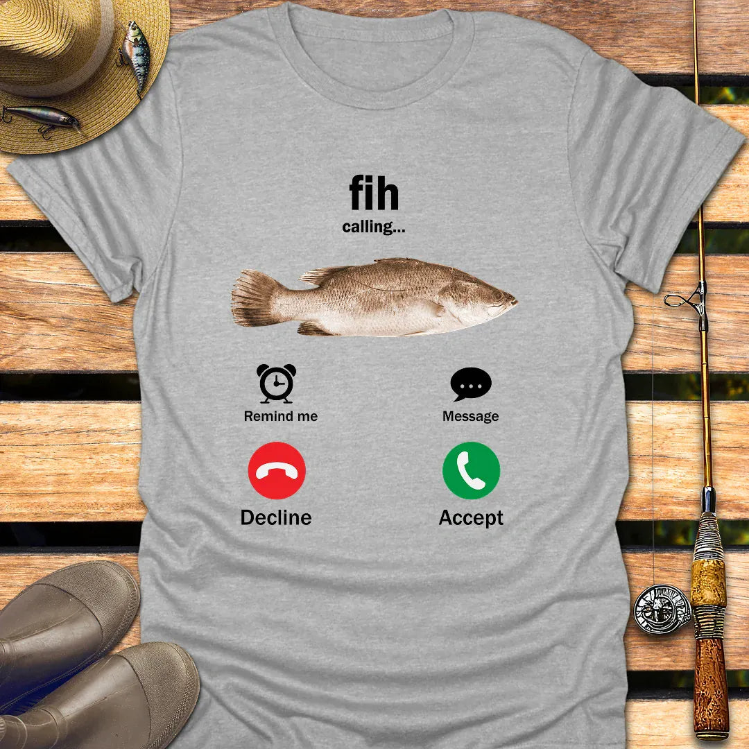 FIH CALLING T-Shirt FISHING T-Shirt Sport Grey / S