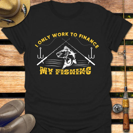 FINANCE MY FISHING T-Shirt FISHING T-Shirt Black / S