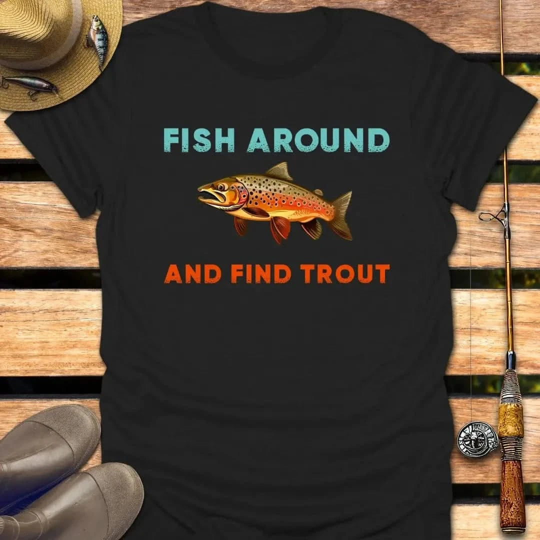 FIND TROUT T-Shirt FISHING T-Shirt Black / S