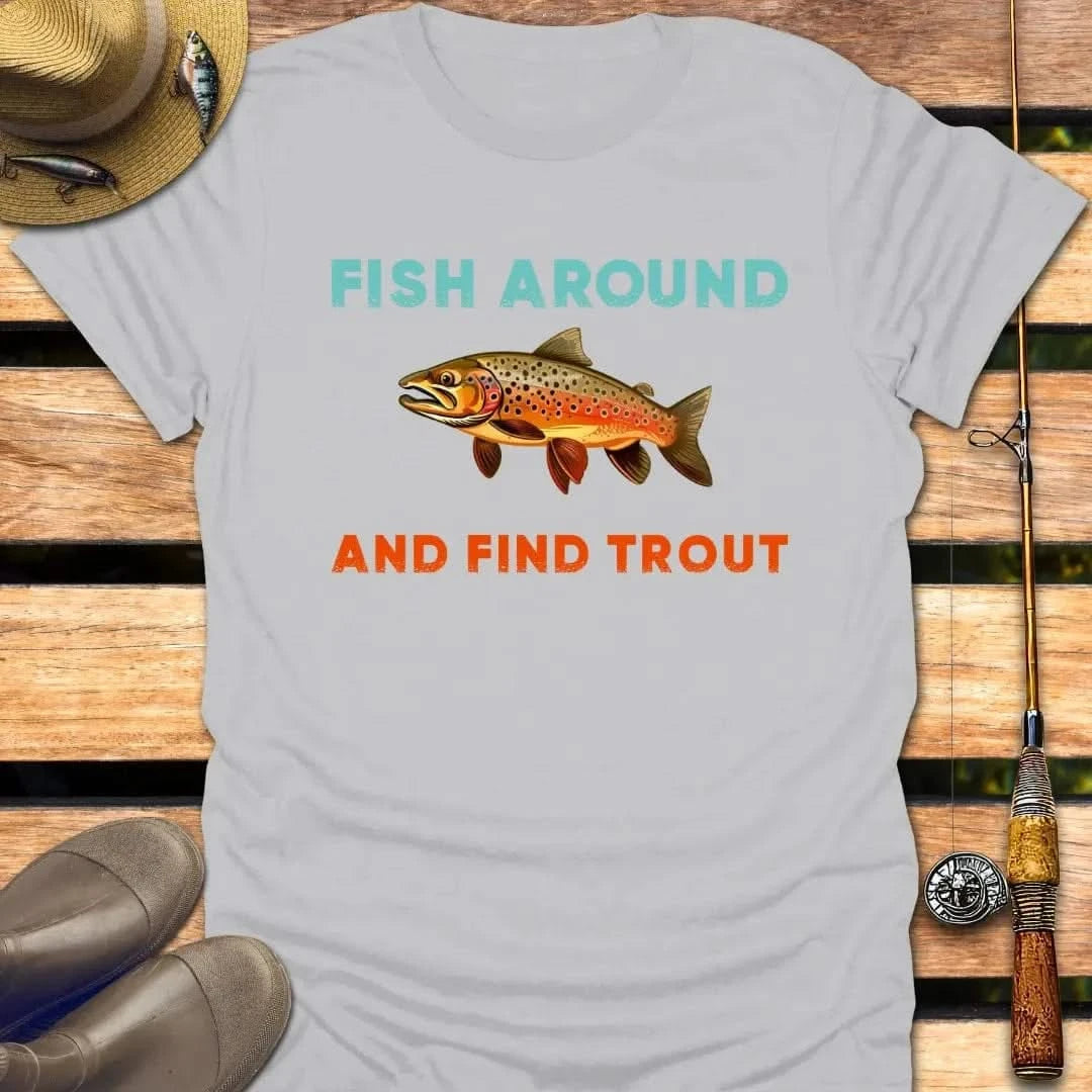 FIND TROUT T-Shirt FISHING T-Shirt Ice Grey / S