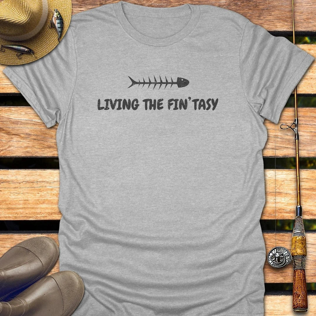 FINTASY T-Shirt FISHING T-Shirt Sport Grey / S