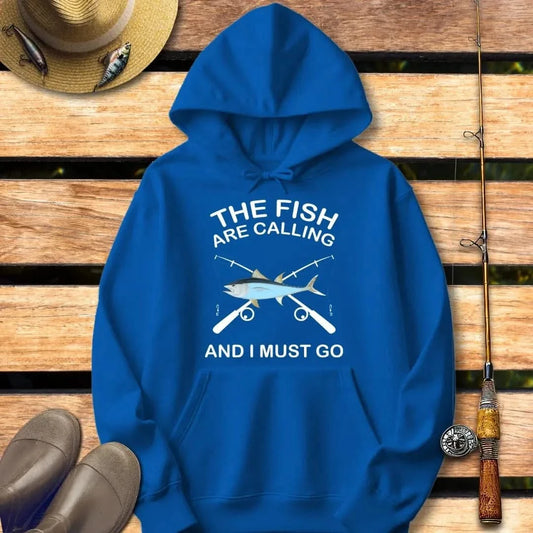FISH ARE CALLING Hoodie FISHING Hoodie Royal / S