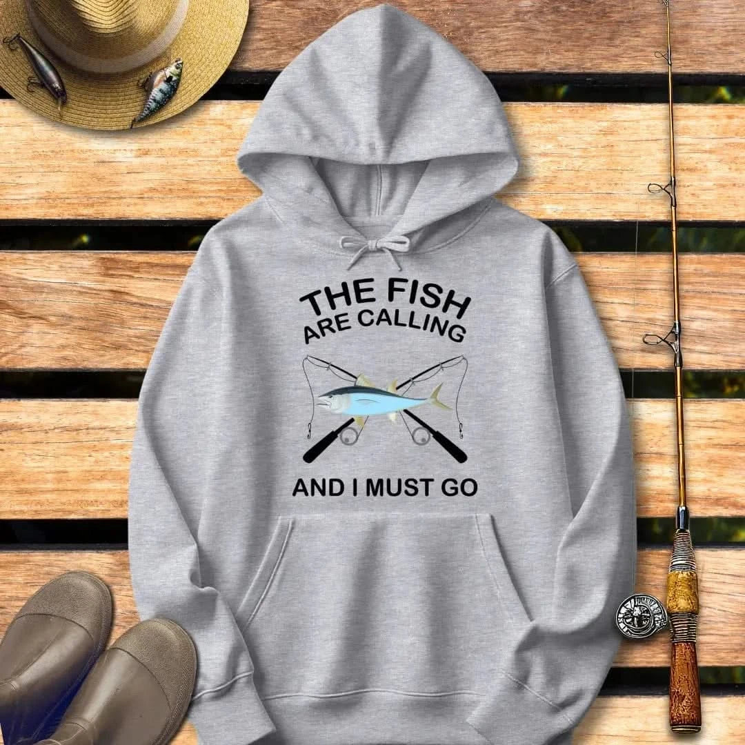 FISH ARE CALLING Hoodie FISHING Hoodie Sport Grey / S