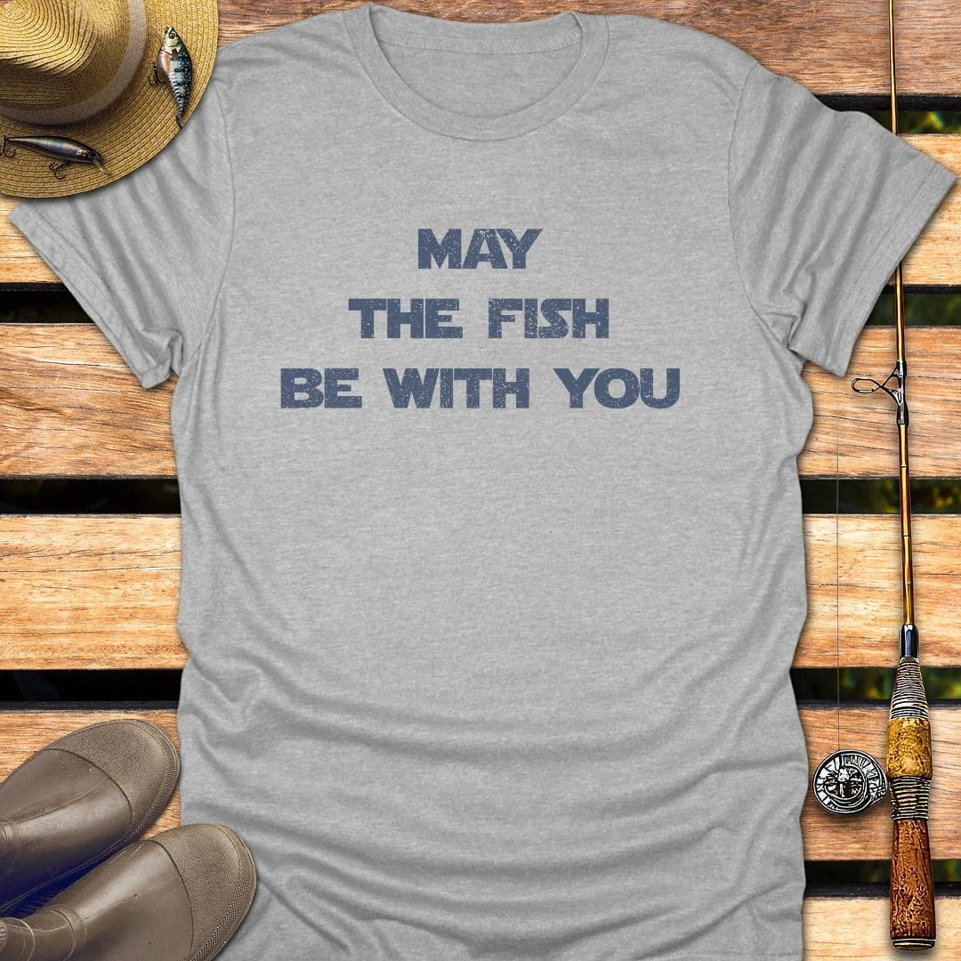 FISH BE WITH YOU T-Shirt FISHING T-Shirt Sport Grey / S