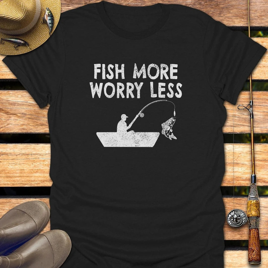 FISH MORE T-Shirt FISHING T-Shirt Black / S