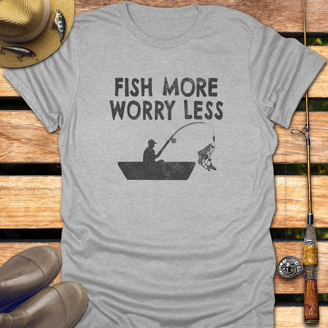 FISH MORE T-Shirt FISHING T-Shirt Sport Grey / S