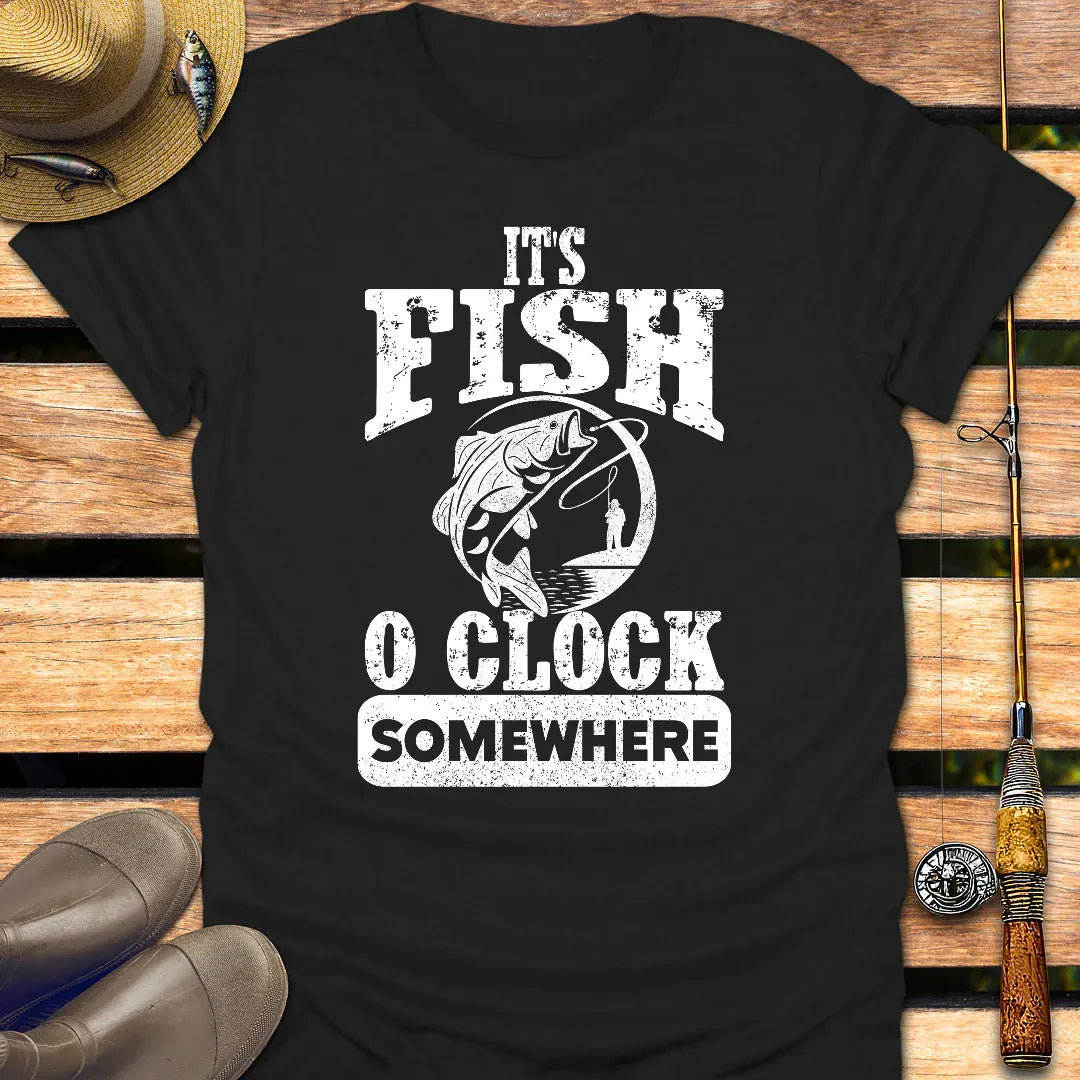 FISH O’CLOCK T-Shirt FISHING T-Shirt Black / S