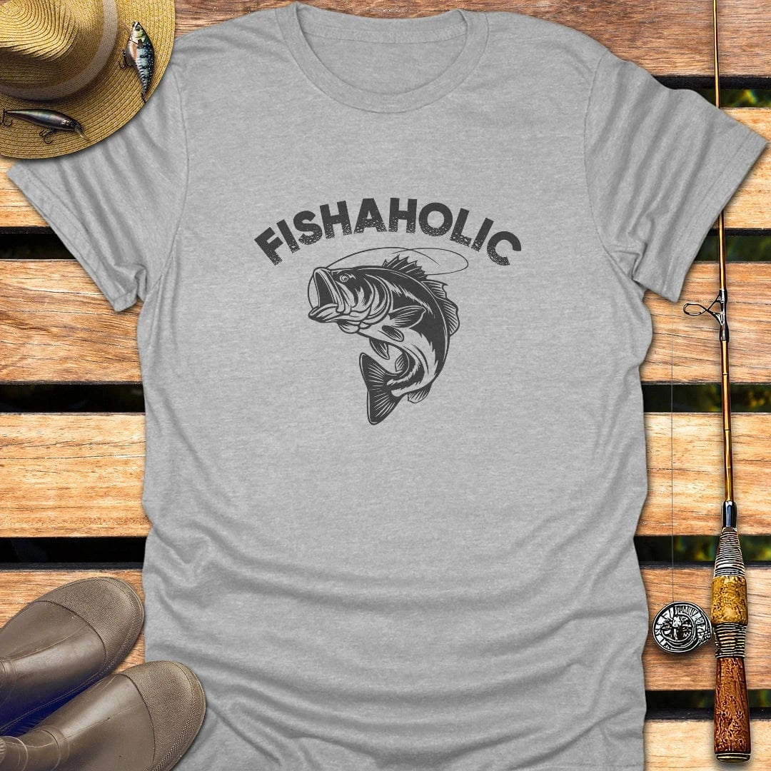 FISHAHOLIC T-Shirt FISHING T-Shirt Sport Grey / S