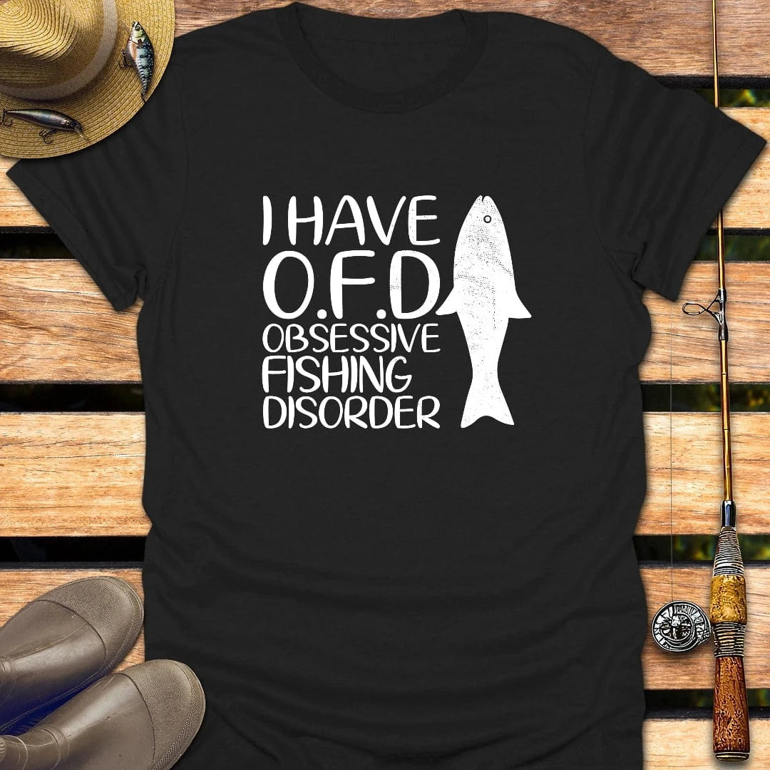 FISHING DISORDER T-Shirt FISHING T-Shirt Black / S