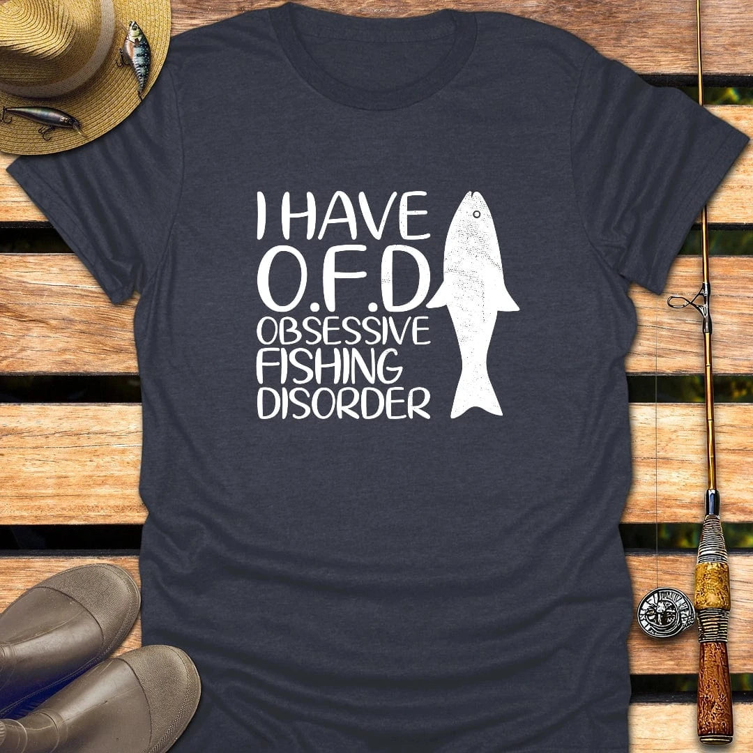 FISHING DISORDER T-Shirt FISHING T-Shirt Heather Navy / S