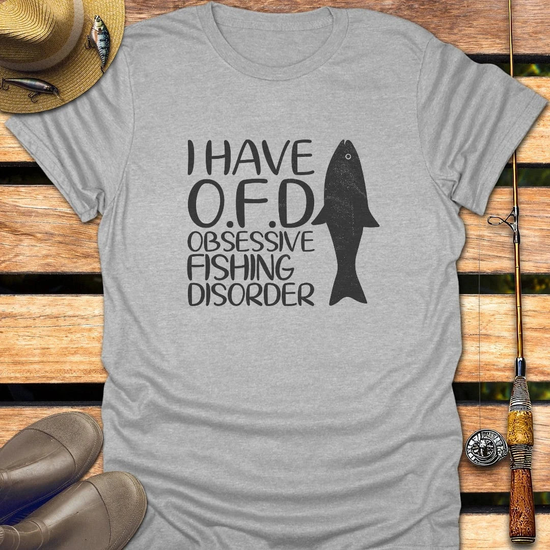 FISHING DISORDER T-Shirt FISHING T-Shirt Sport Grey / S