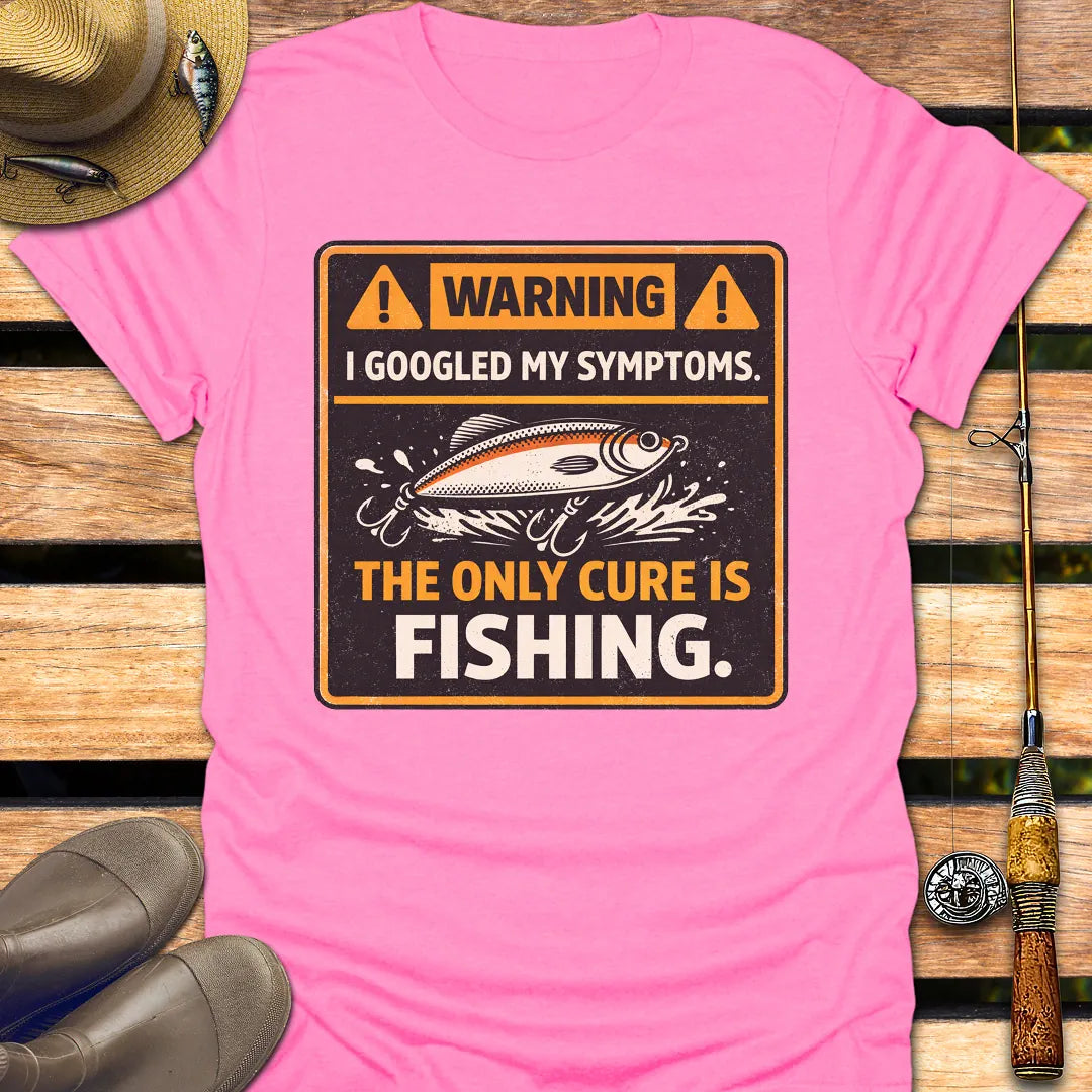 FISHING IS CURE T-Shirt FISHING T-Shirt Azalea / S