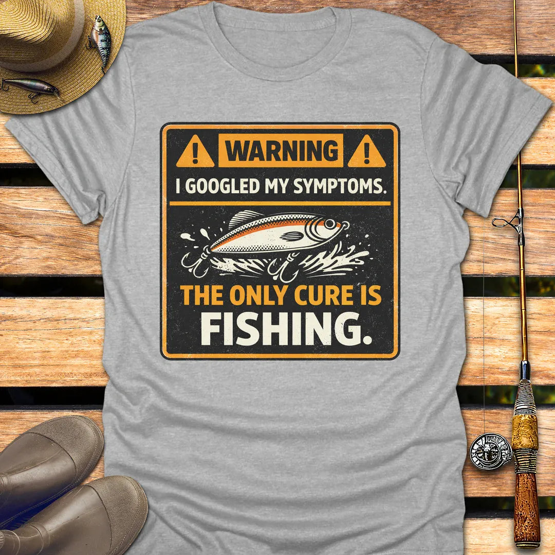 FISHING IS CURE T-Shirt FISHING T-Shirt Sport Grey / S