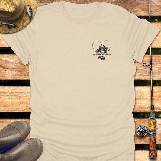 FISHING IS MY CARDIO T-Shirt FISHING T-Shirt Sand / S