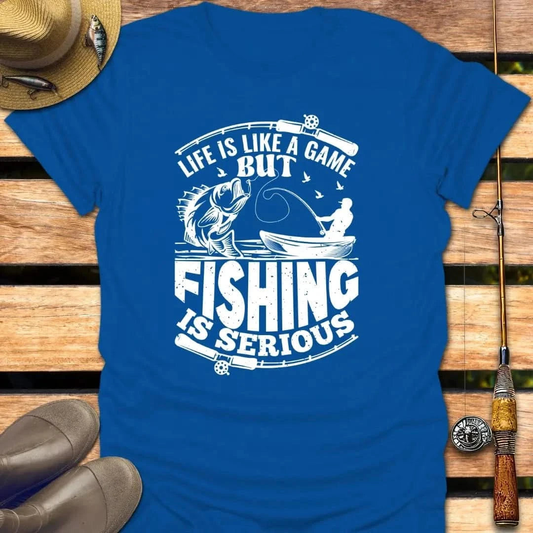 FISHING IS SERIOUS T-Shirt FISHING T-Shirt Royal / S