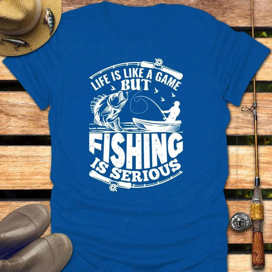FISHING IS SERIOUS T-Shirt FISHING T-Shirt Royal / S