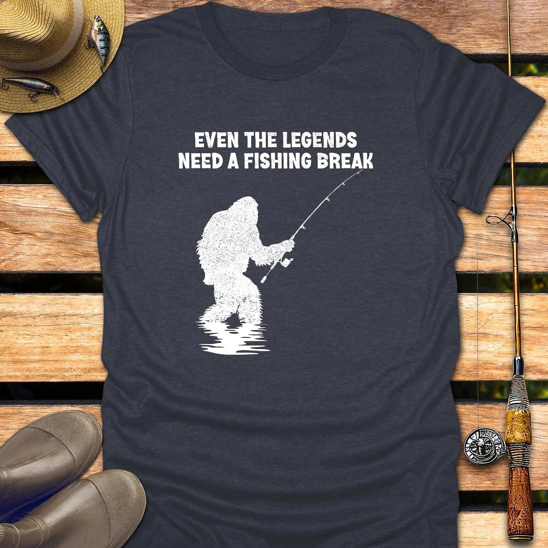 FISHING LEGEND T-Shirt FISHING T-Shirt Heather Navy / S