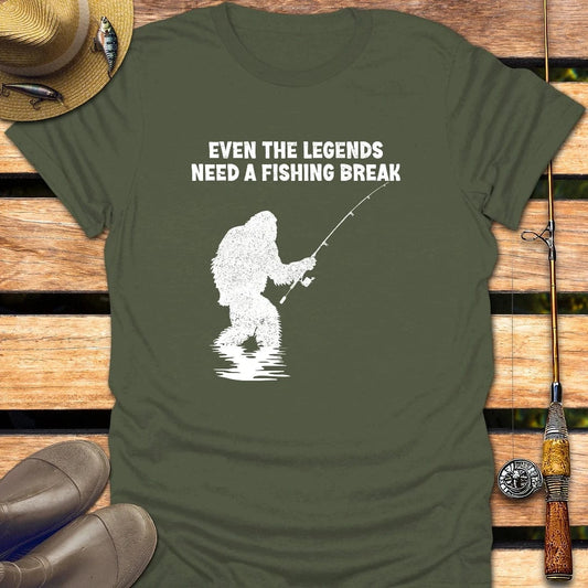 FISHING LEGEND T-Shirt FISHING T-Shirt Military Green / S