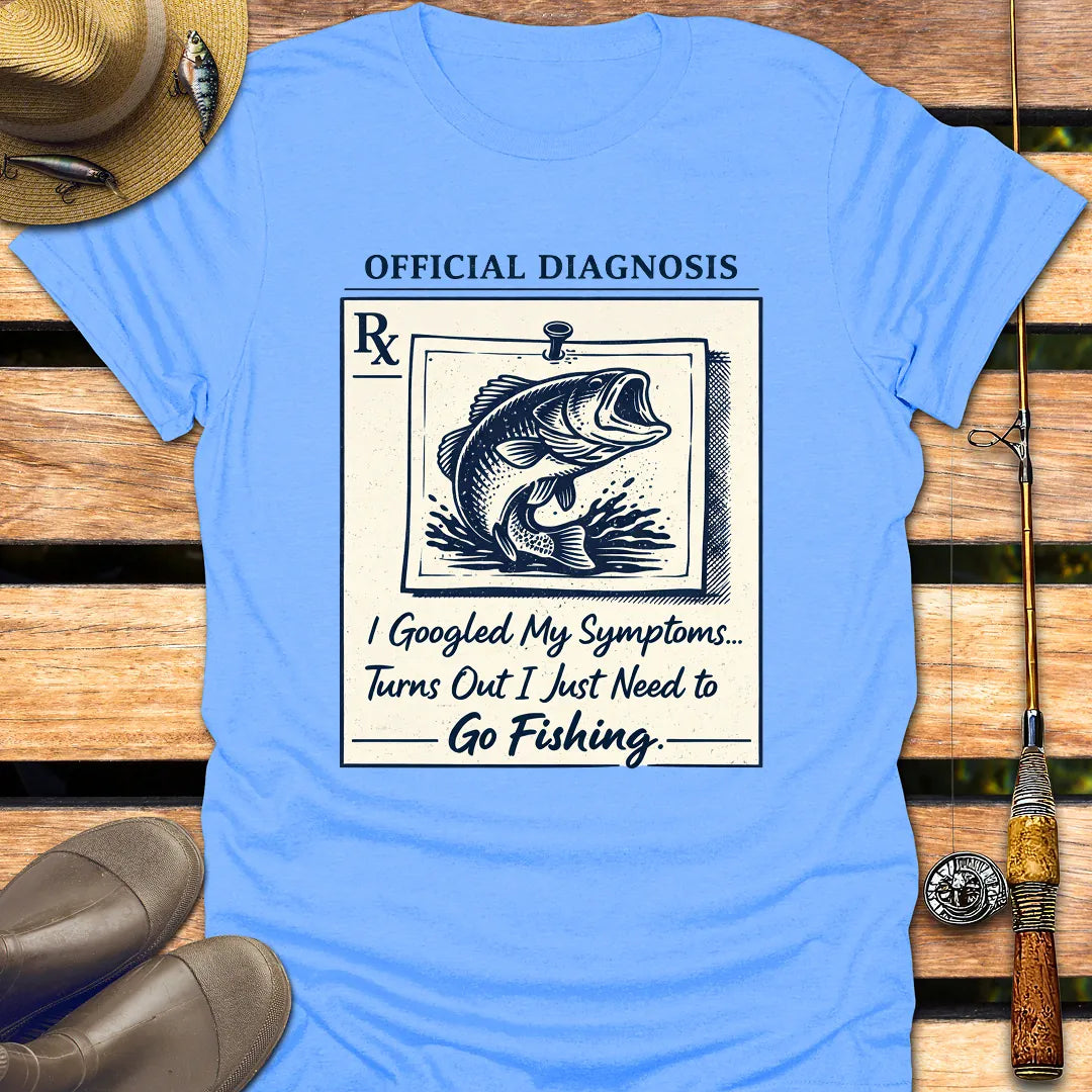 FISHING PRESCRIPTION NEEDED T-Shirt FISHING T-Shirt Carolina Blue / S
