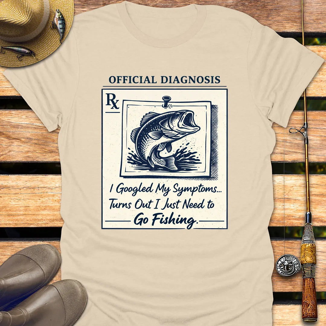FISHING PRESCRIPTION NEEDED T-Shirt FISHING T-Shirt Sand / S