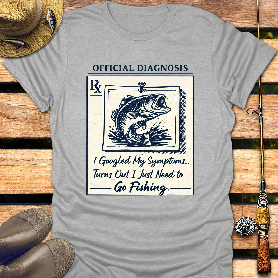 FISHING PRESCRIPTION NEEDED T-Shirt FISHING T-Shirt Sport Grey / S