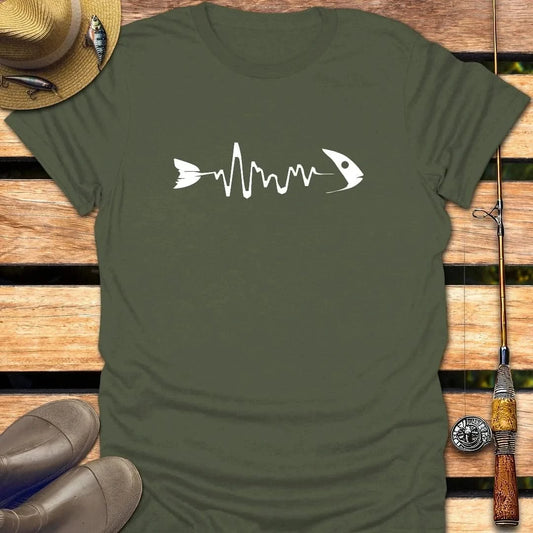 FISHING PULSE T-Shirt FISHING T-Shirt Military Green / S