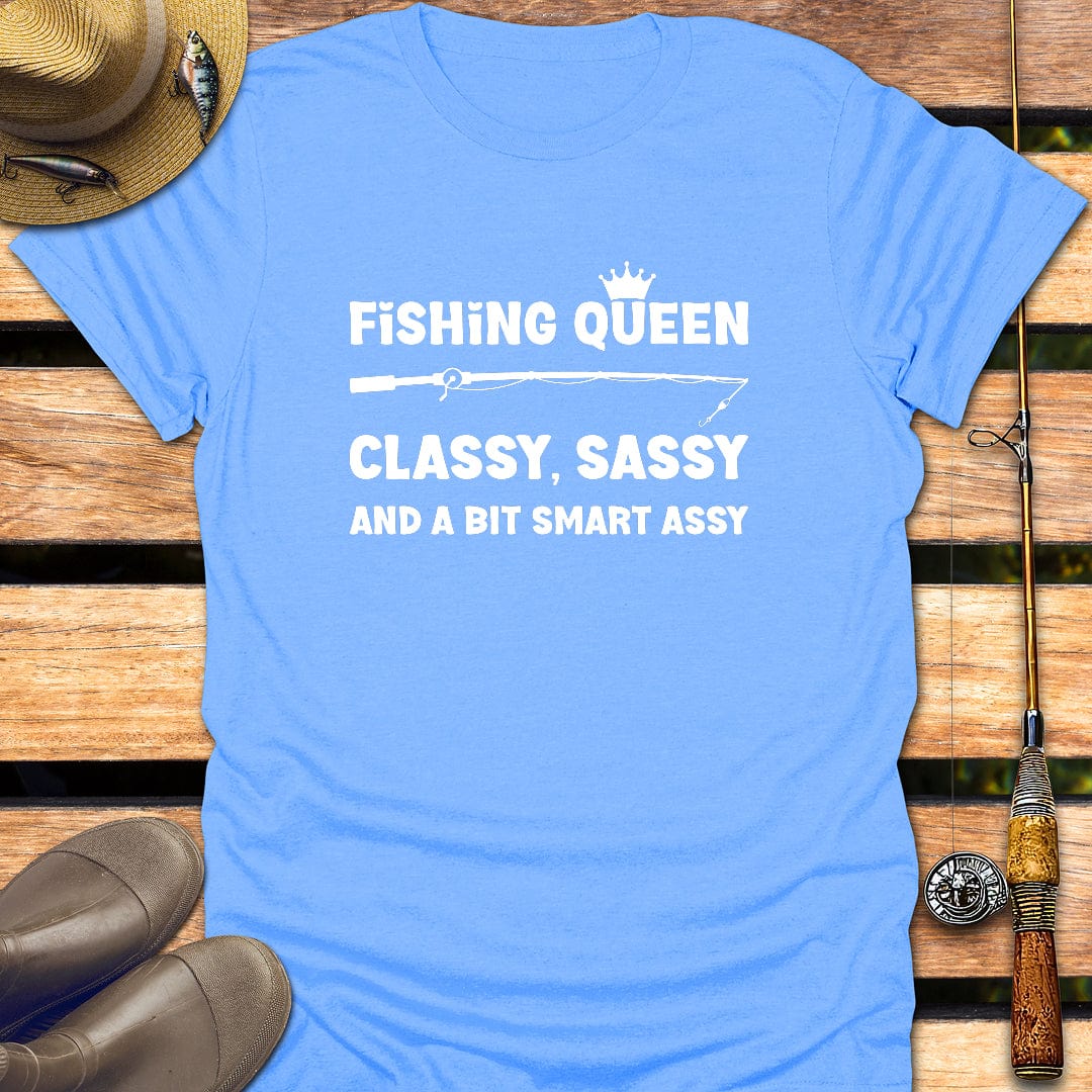 FISHING QUEEN T-Shirt FISHING T-Shirt Carolina Blue / S