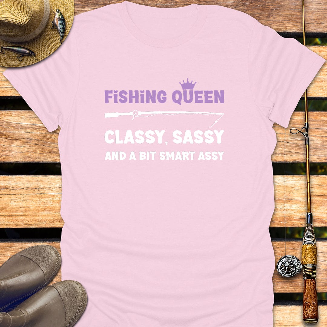 FISHING QUEEN T-Shirt FISHING T-Shirt Light Pink / S