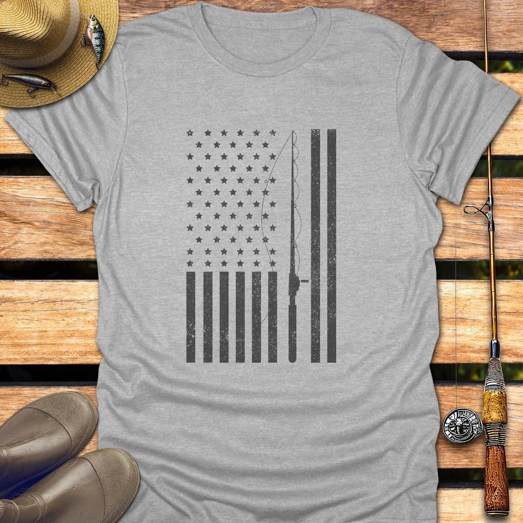 FLAG & FISHING T-Shirt FISHING T-Shirt Sport Grey / S