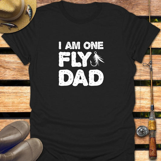 FLY DAD T-Shirt FISHING T-Shirt Black / S