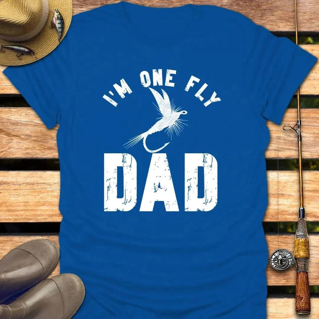 FLY DAD T-Shirt FISHING T-Shirt Royal / S