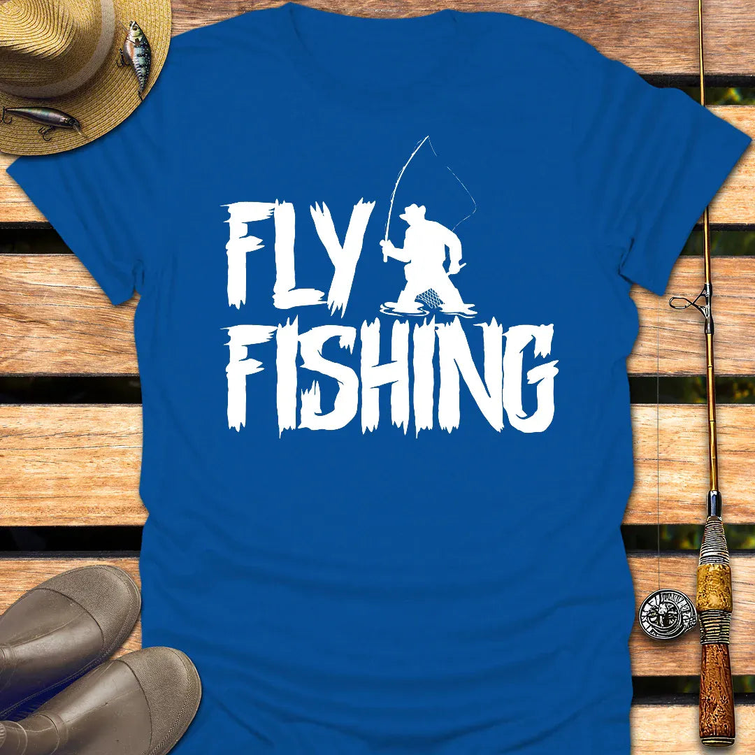 FLY FISHING T-Shirt FISHING T-Shirt Royal / S