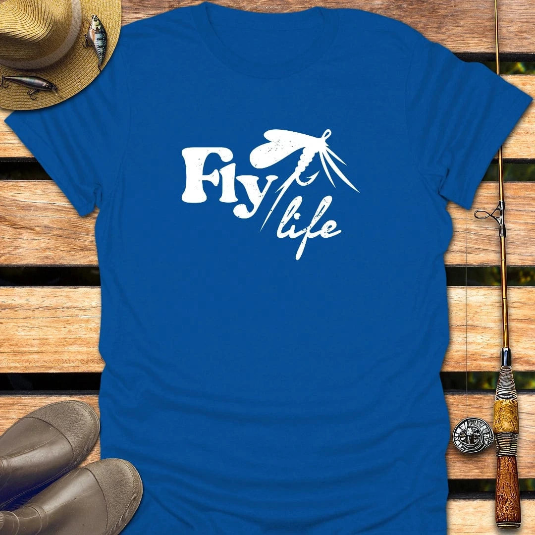 FLY LIFE T-Shirt FISHING T-Shirt Royal / S