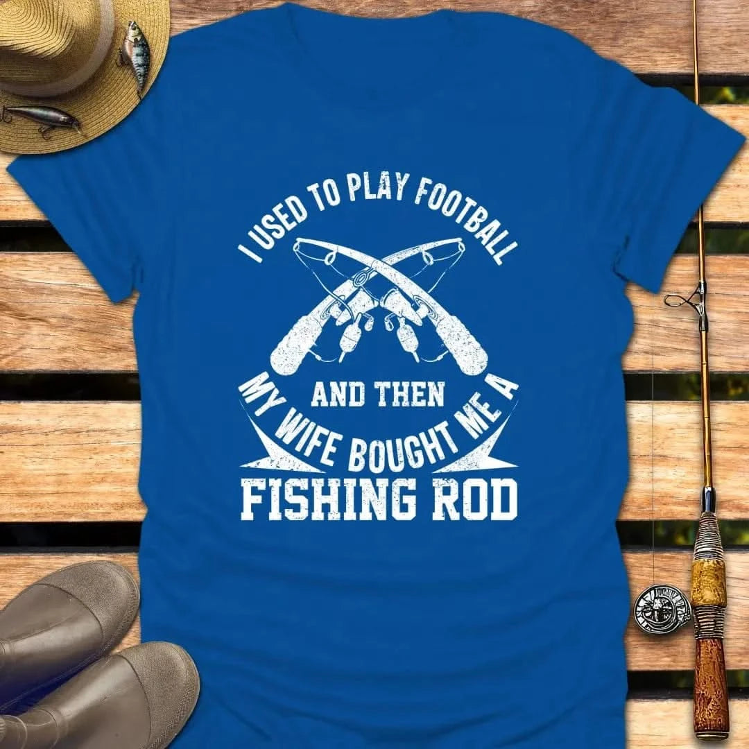 FOOTBALL TO FISHING T-Shirt FISHING T-Shirt Royal / S