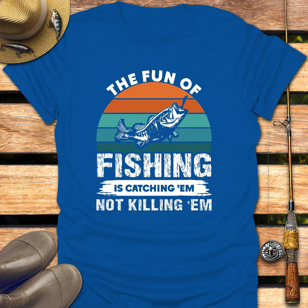 FUN OF FISHING T-Shirt FISHING T-Shirt Royal / S