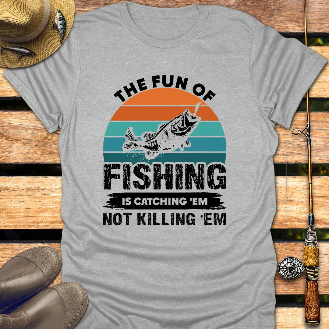 FUN OF FISHING T-Shirt FISHING T-Shirt Sport Grey / S
