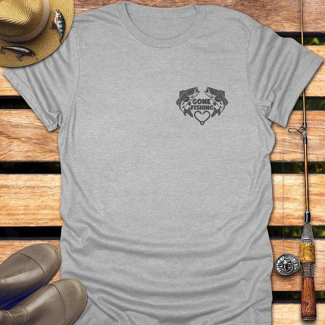 GONE FISHING T-Shirt FISHING T-Shirt Sport Grey / S