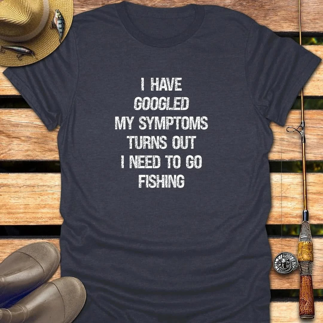 GOOGLED T-Shirt FISHING T-Shirt Heather Navy / S