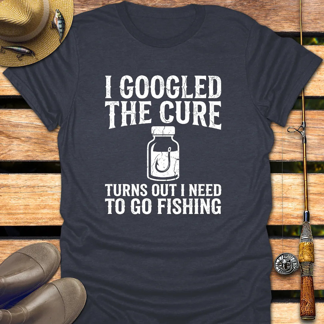 GOOGLED THE CURE T-Shirt FISHING T-Shirt Heather Navy / S