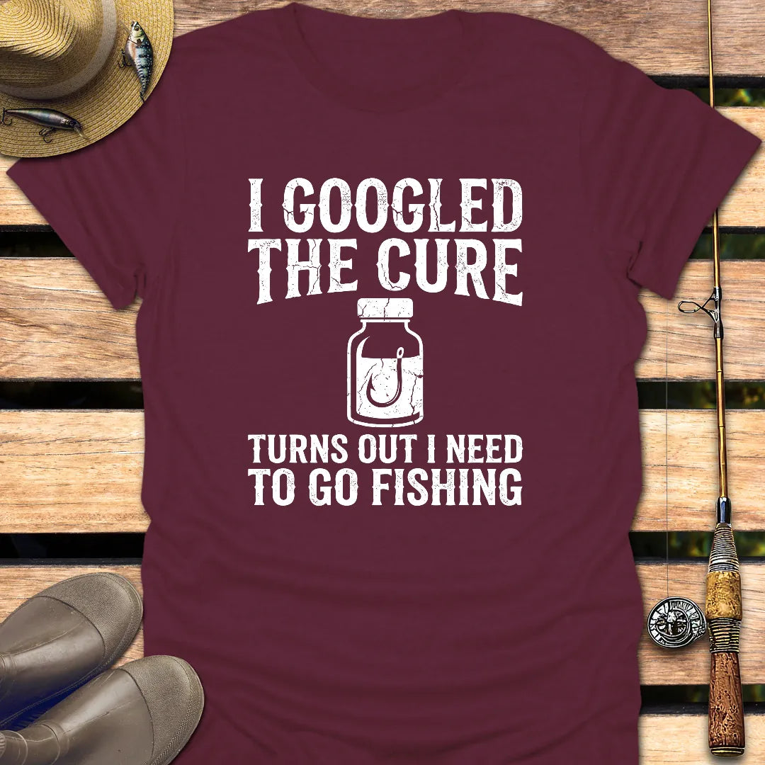 GOOGLED THE CURE T-Shirt FISHING T-Shirt Maroon / S